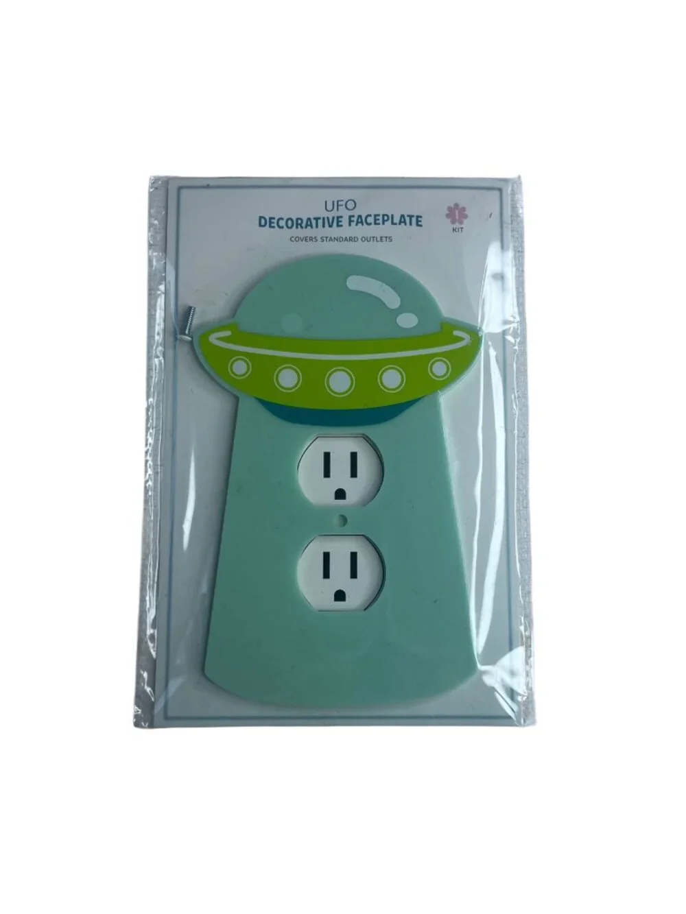 UFO Decorative Faceplate For Standard Outlets Plugs Green New